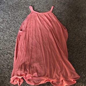 Loft High Neck Peach Tank Top